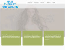 Tablet Screenshot of hairtherapyforwomen.com